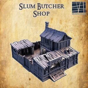 Modular Slum Butcher Shop Tabletop Terrain